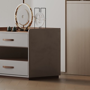 Modern Bedside Cabinet 3d model