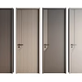 Modern Flush Doors With Different Wood And Metal Finishes For Home Interior Design