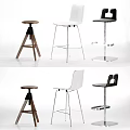 Modern Bar Stools Featuring Wooden Metal Frames And White Black Brown Designs