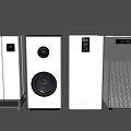 White Household Appliances With Modern Design Digital Displays And Control Panels