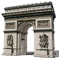 Arc de Triomphe 3d model