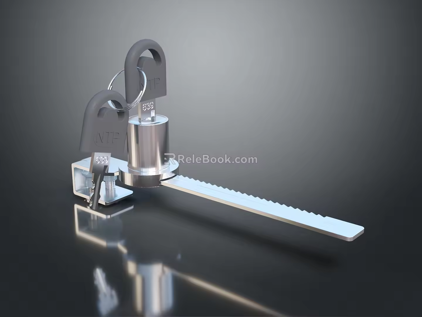Lock combination lock metal lock antique lock old lock tools hardware tools processing tools furniture 3d model