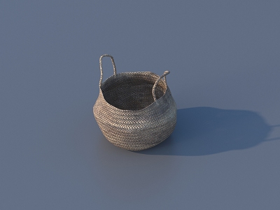 Vegetable Basket Storage Basket Rattan Basket 3D Model 3d model