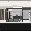 Modern Clothing Store Interior With Mannequin Display Racks White Counter Plants And Mirror