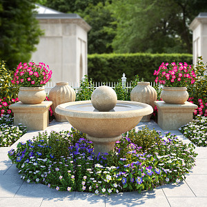 flower bed 3d model