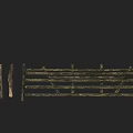 Stone and Wood Garden Fence with Rustic Wooden Rails and Stone Posts