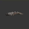 Rubble Pile Construction Debris With Gray Red Black Stones Broken Glass And Metal