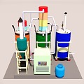 modular incinerator 3d model