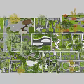 Diverse Garden Landscape Design Layouts With Green Spaces Curved Paths And Trees
