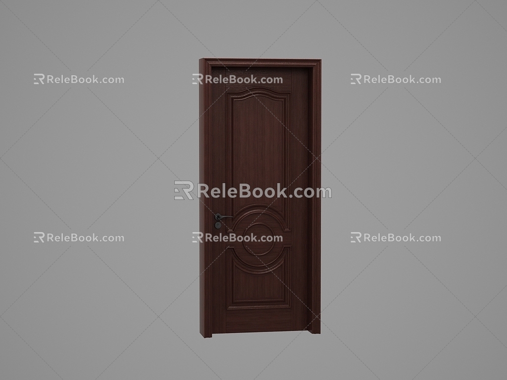 Wooden door 3d model