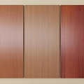 Three Different Colored Wooden Wall Panels With Natural Wood Grain Design