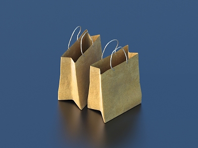 Bag Paper Bag Gift Bag Kraft Paper Bag model