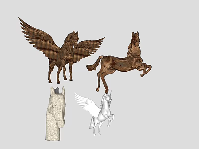 Furnishings Horse 3d model Furnishings Horse 3d model