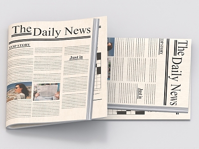 Newspaper Magazine File 3d model