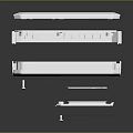 White Medical Laboratory Tray Exploded View With Stacked Components Layers