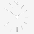 Modern Minimalist Wall Clock With Metal Hands And Number 12 Time