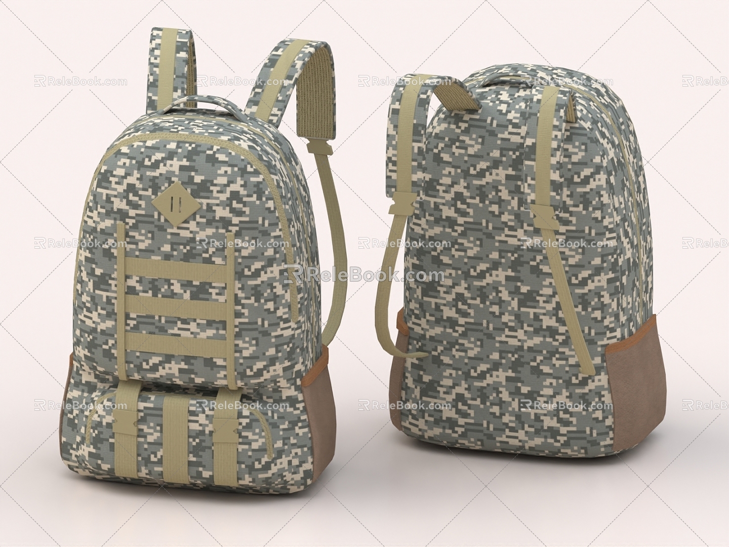 School Bag Backpack Luggage Bag Travel Bag Backpack March Backpack Computer Bag Camouflage Backpack 3d model