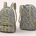 School Bag Backpack Luggage Bag Travel Bag Backpack March Backpack Computer Bag Camouflage Backpack 3d model