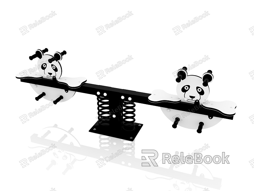 Children's Seesaw Panda Seesaw Outdoor Seesaw Venue Amusement Equipment Seesaw model