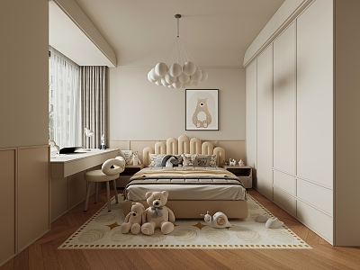 Middle Style Children's Room 3d model