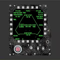 Electronic Control Panel Display With Green Screen Knobs Buttons And Test Code