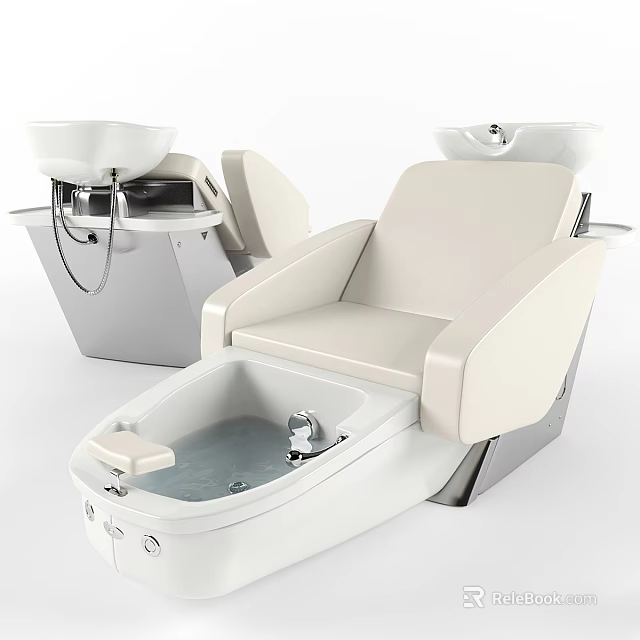 Medical Chair with Built-in Sink and Ergonomic Design for Healthcare Applications 3d model 
