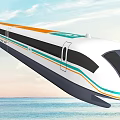 Modern Train 3d model