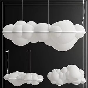 Lamps Lighting Lamps Decorative Lamps Chandeliers Cloud Chandeliers 3d model