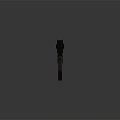 Tactical Submachine Gun With Silencer And Military Metal Construction Design
