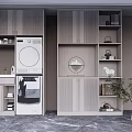 Modern Bathroom Cabinet Rack with Sleek Design Multiple Storage Shelves and Organized Compartments