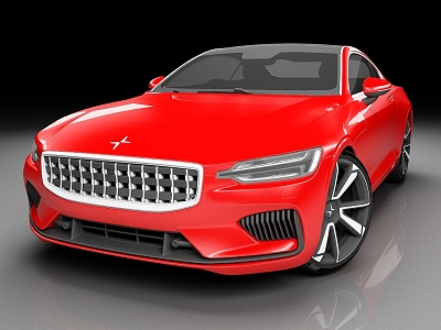 Polaris 1 polestar1 plug-in new energy vehicle sedan car 3d model