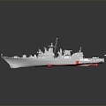 Modern Warship Ship Ship Warship 3d model