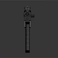 Modern Black and Gray Rifle With Black Stock Gray Receiver And Barrel