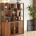 Wooden Antique Shelf Displaying Vases Tea Sets Books And Decorative Items