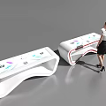 Modern all-in-one query guide station 3d model