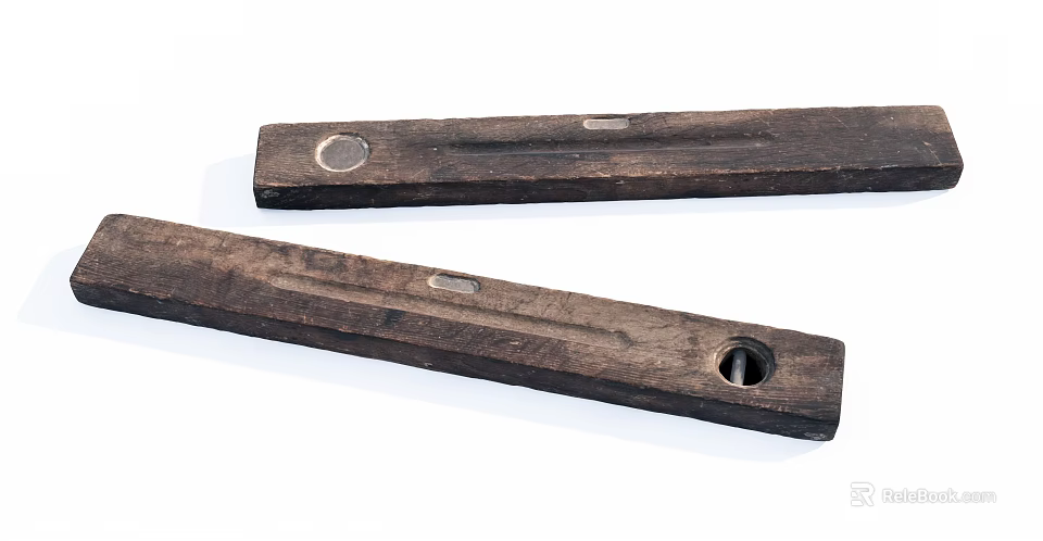 Stone and Wood Handmade Decorative Pieces With Natural Texture and Rustic Design Elements 3d model