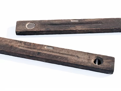 Stone and Wood Handmade Decorative Pieces With Natural Texture and Rustic Design Elements 3d model