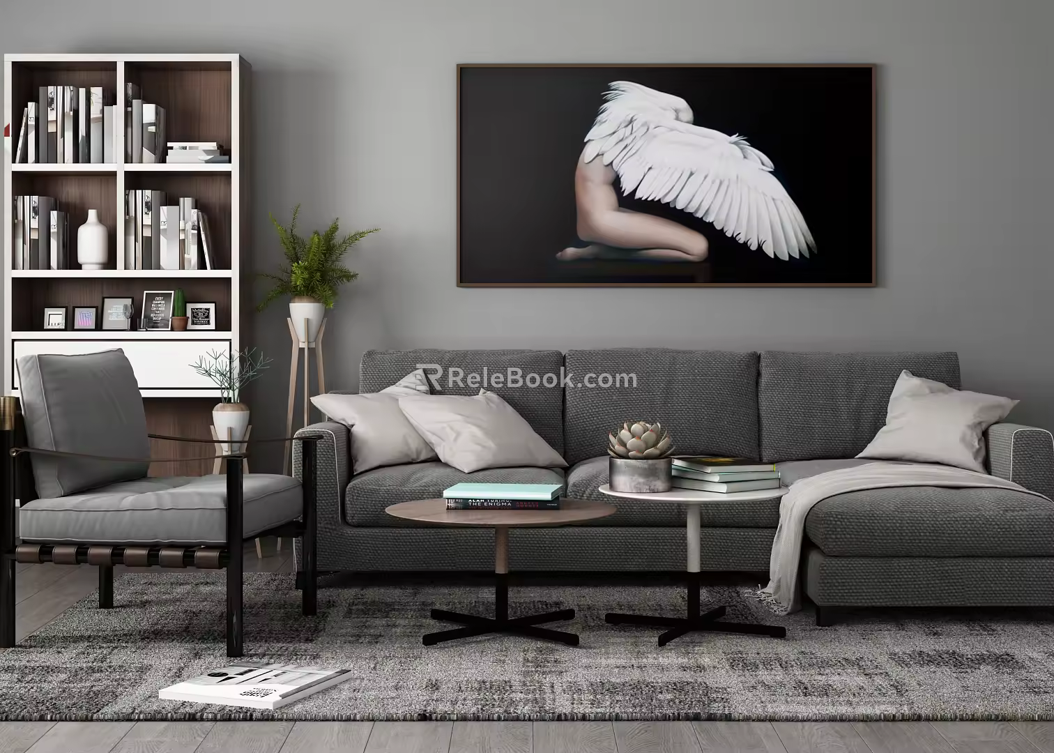 Modern Sofa Coffee Table Combination Sofa Combination 3d model