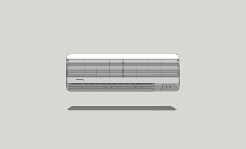 Wall-mounted air conditioner on hook 3d model