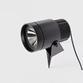 Black Spotlights With Adjustable Stands For Indoor Lighting Setup