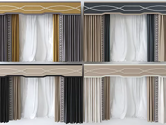 Curtains 3d model