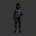 Futuristic Astronaut Spacesuit Design With Helmet Glowing Accents And Boots
