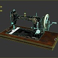 Sewing Machine Old-fashioned Sewing Machine Clothes Making Machine 3d model