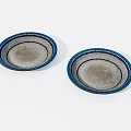 Ceramic Plate Old Objects Antique 3d model