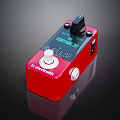 TC Electronic Vintage Delay Pulse Red Effect Pedal With Knob And Switch 3d model