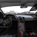 Audi R8 Race Car With White Black Livery Rear Spoiler Number 28 And Racing Team