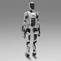 Industrial Humanoid Robot Equipment With Silver Body Mechanical Structure And Black Joint Components