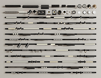 Modern Spotlight Downlight Spotlight Magnetic Track Light Linear Light 3d model