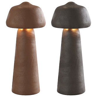 Trey Table Lamp Vintage Table Lamp Gypsum Table Lamp 3d model