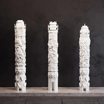 New Chinese Pillar 3d model